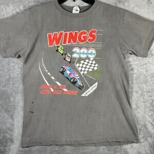 VINTAGE 1991 Wings‎ 200 Racing Shirt Men's XL Myrtle Beach Speedway Made In USA